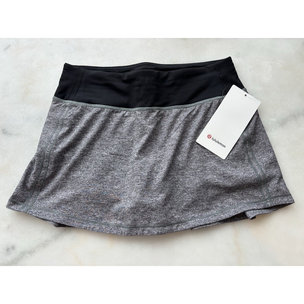 Lululemon Pace Revival Skirt Regular 3.5" Inseam grey Sz 4 NWT